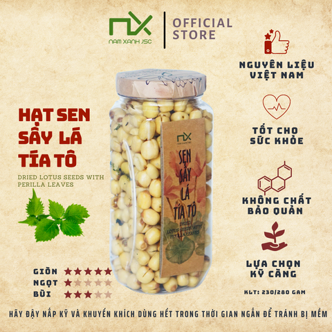  Hạt Sen Sấy Lá Tía Tô 230g (280g) _ 340105 