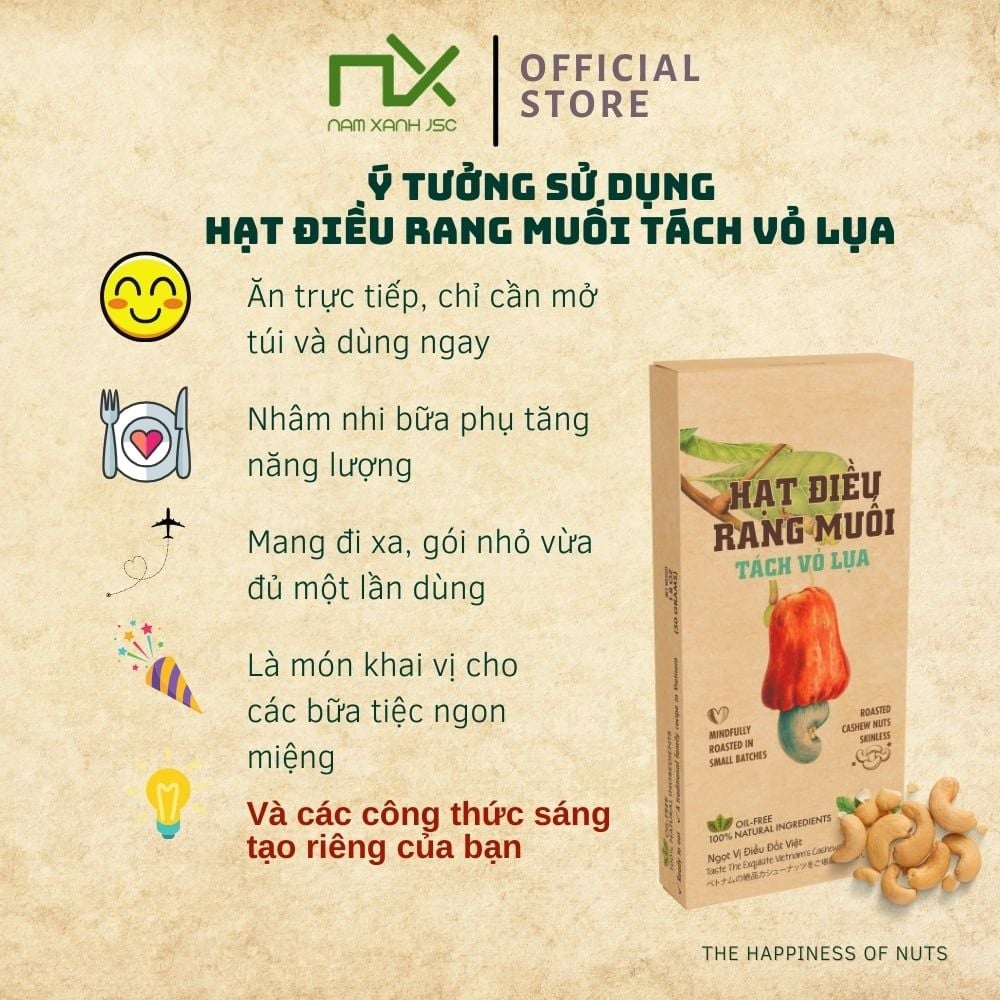  TP02248 Hạt Điều rang muối tách vỏ lụa 50g _ 133989 