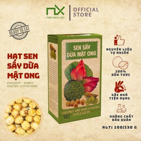  Hạt Sen Sấy Dừa Mật Ong 100g (130g) 