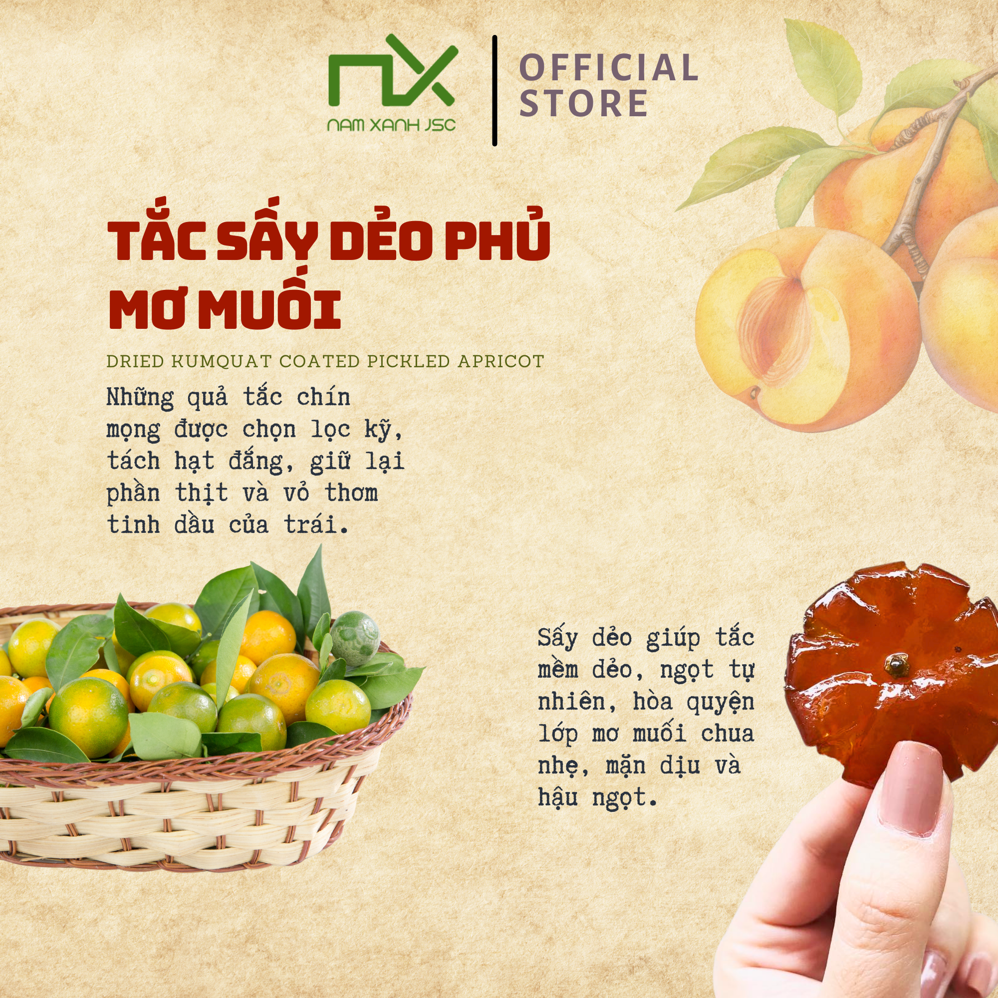  TP10031 Hộp Tắc sấy dẻo mơ muối 140g (160) 