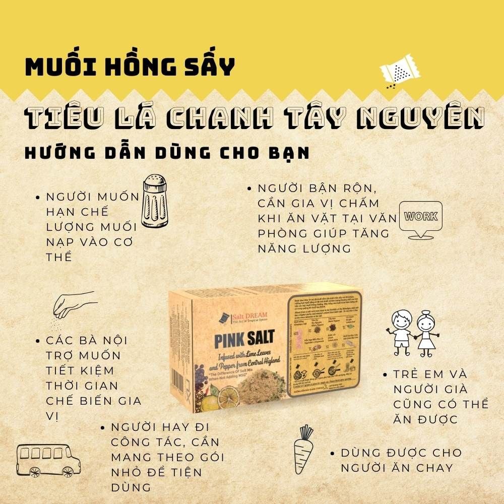  TP90040 Muối hồng sấy tiêu lá chanh Tây Nguyên 50g (80g) _ 134221 