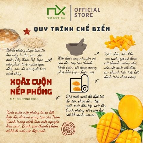  Xoài Cuộn Nếp Phồng 50g _ 133842 