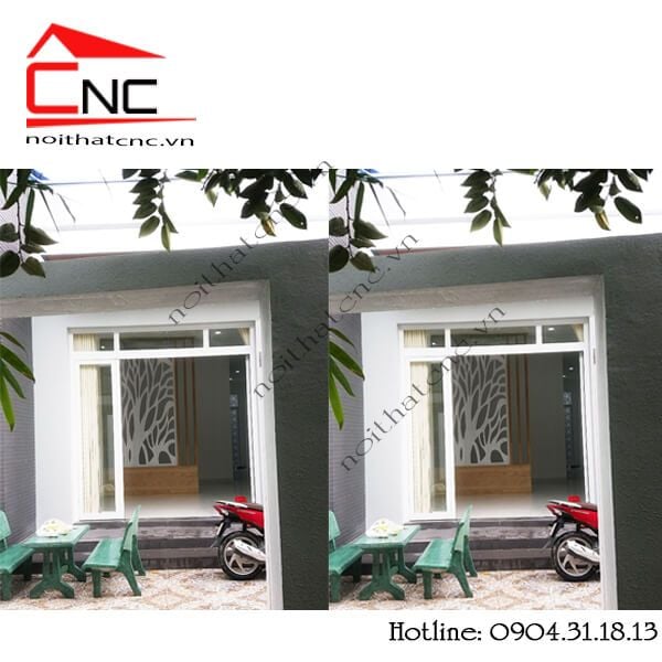 Thi công vách ngăn phòng khách và bếp - 34