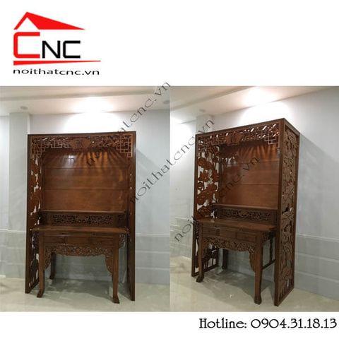  Thi công vách ngăn cnc phòng thờ hoa sen - 176 