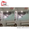 Thi công vách cnc kết hợp lam gỗ cầu thang - 852