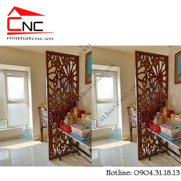 Thi công vách ngăn che bàn thờ - 833