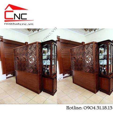  Thi công vách ngăn cnc phòng khách Phúc Lộc Thọ - 806 