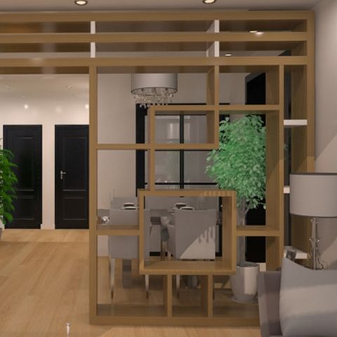  Kệ gỗ vách ngăn phòng khách - 100 