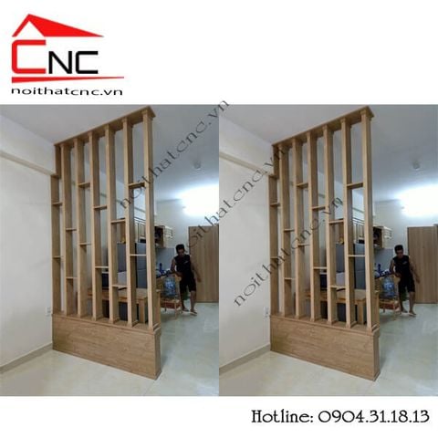  Thi công lam gỗ ngăn phòng khách và bếp - 465 