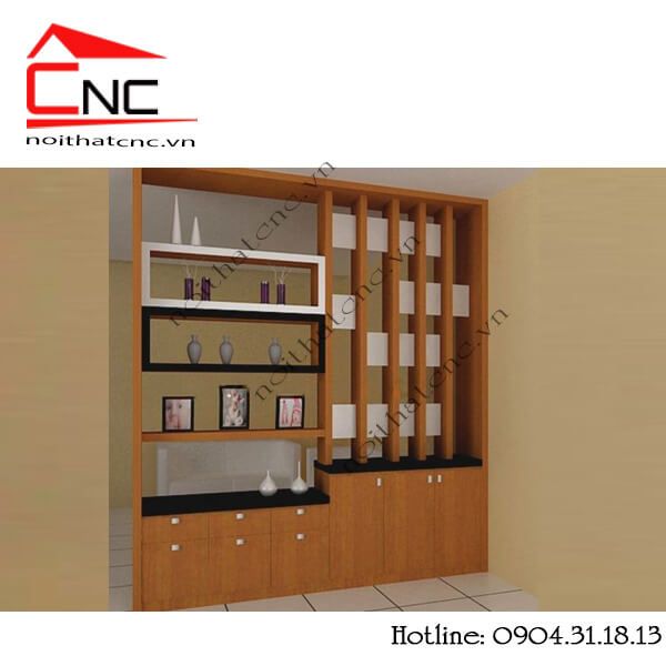 Kệ gỗ vách ngăn phòng khách - 50