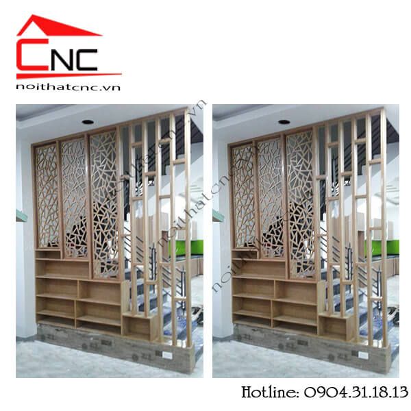 Thi công kệ vách ngăn phòng khách - 116