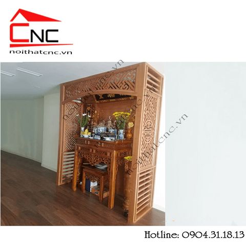  Thi công vách ngăn cnc phòng thờ - 229 