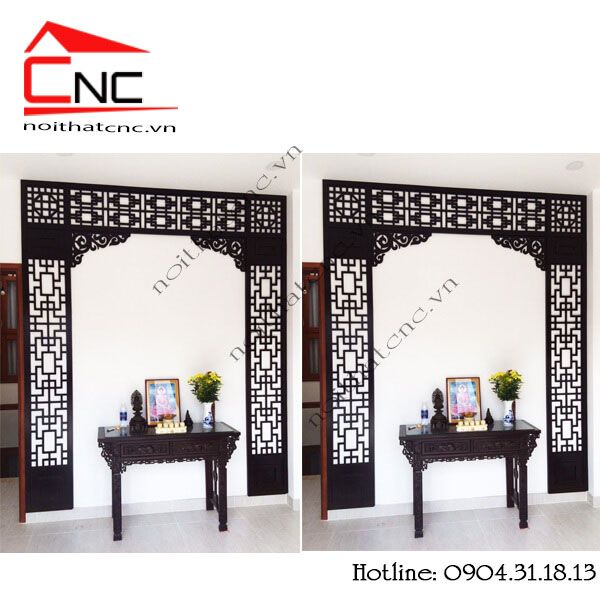 Vách ngăn phòng thờ - 169 – Nội thất CNC