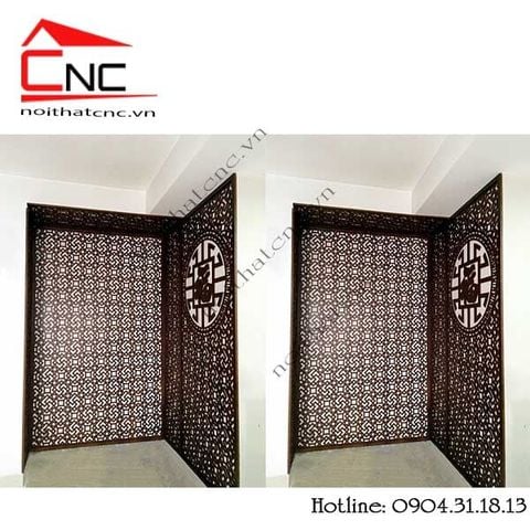  Thi công vách ngăn cnc phòng thờ - 231 