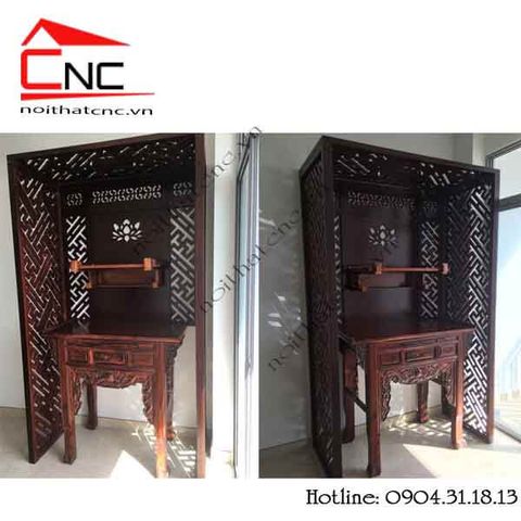  Thi công vách ngăn cnc phòng thờ - 232 