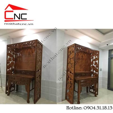 Xu hướng vách cnc phòng thờ bằng gỗ trong năm 2019 – 2020