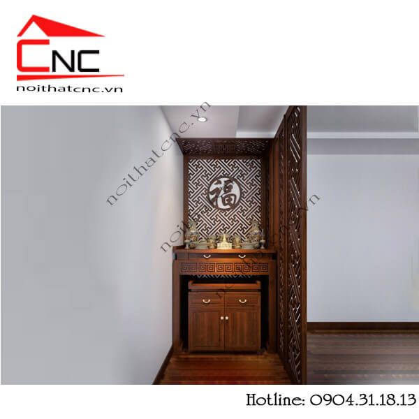 Vách ngăn phòng thờ nội thất CNC: \