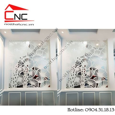  Thi công vách cnc phòng ngủ cây cọ - 392 