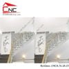 Thi công vách ngăn cnc cầu thang có cửa - 443