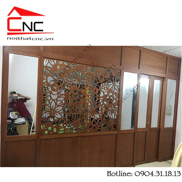 Thi công vách ngăn cửa lùa phòng ngủ - 467 – Nội thất CNC