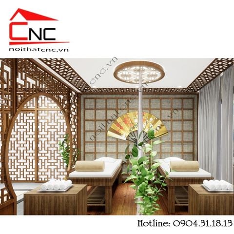 Vách ngăn phòng spa trang trí đẹp cuốn hút người xem. – Nội thất CNC