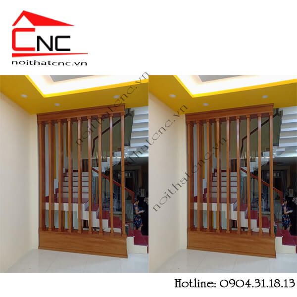 Thi công lam gỗ phòng khách - 358