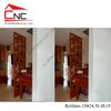 Thi công vách ngăn cnc phòng thờ hoa sen - 724