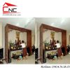 Thi công vách ngăn cnc phòng thờ - 648