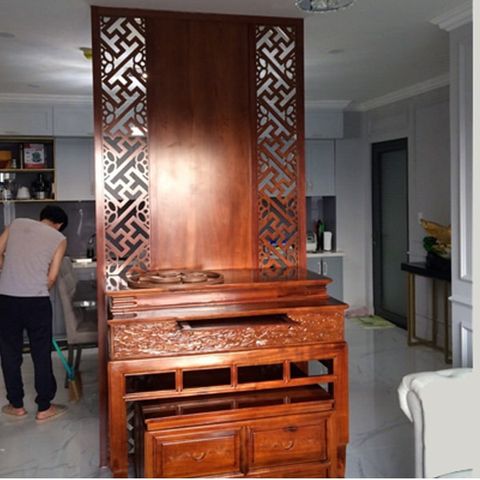  Thi công vách ngăn bàn thờ - 244 