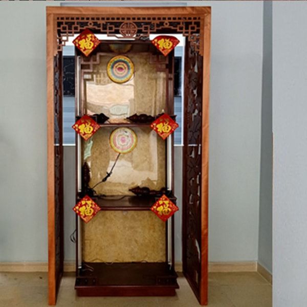 Thi công vách ngăn cnc phòng thờ - 558