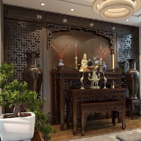  Vách ngăn phòng thờ - 260 