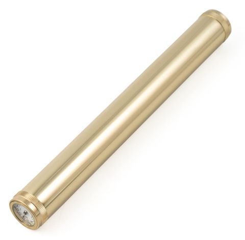 Ống tube đựng 1 điếu cigar - Cigar Tube with Hygrometer gold 