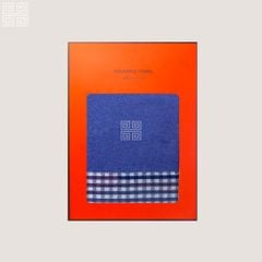 KHĂN QUÀ TẶNG COTTON TG LINE CHECK  - Hộp 1 KHĂN TẮM 60x120cm