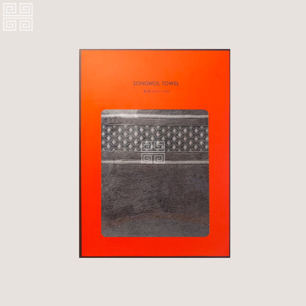 KHĂN QUÀ TẶNG BAMBOO TG DOUBLE DIAMOND - Hộp 1 KHĂN TẮM 68 x135cm