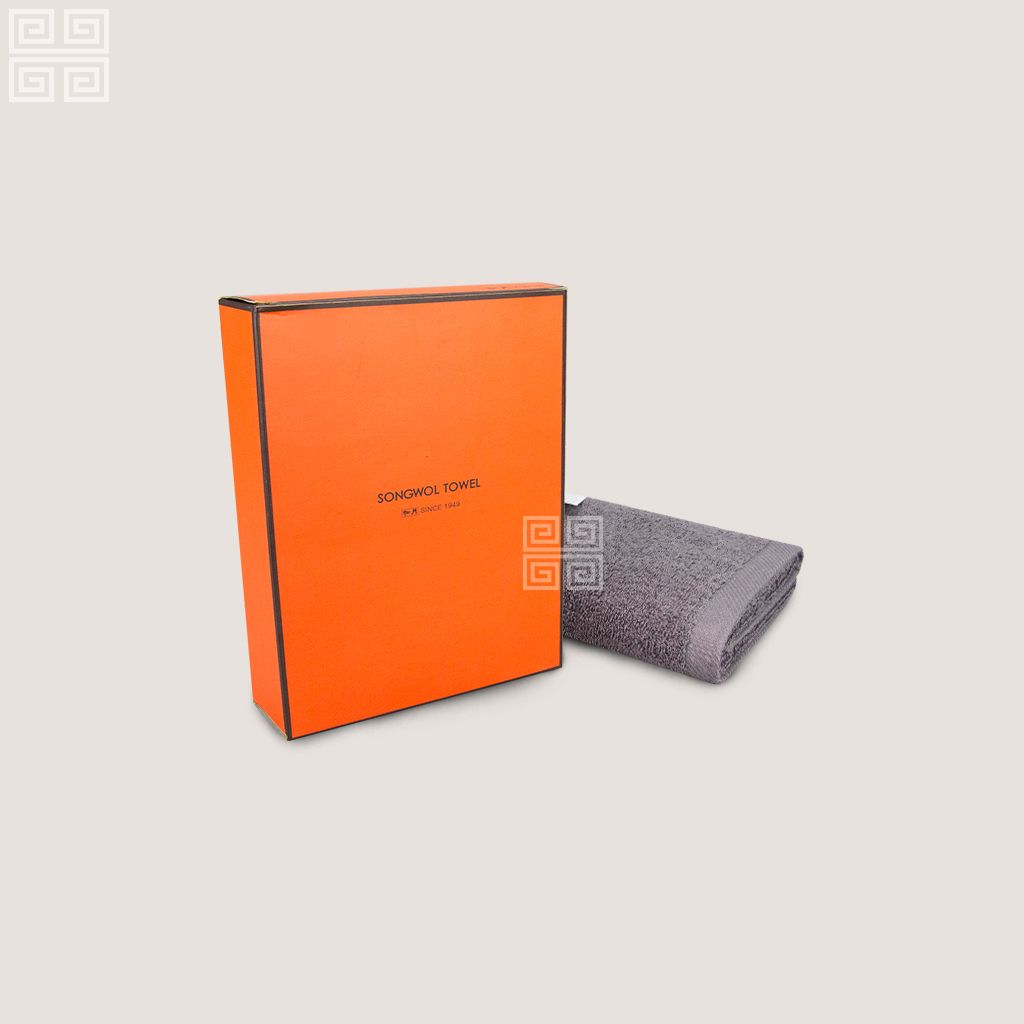 KHĂN QUÀ TẶNG COTTON ANTI COLOR MUJI - Hộp 1 KHĂN MẶT 40x80cm