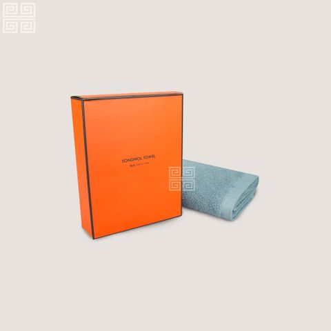 KHĂN QUÀ TẶNG COTTON ANTI COLOR MUJI - Hộp 1 KHĂN MẶT 40x80cm