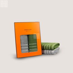 KHĂN QUÀ TẶNG COTTON SILVER LINE  - Set 2 Khăn Mặt 40x80cm