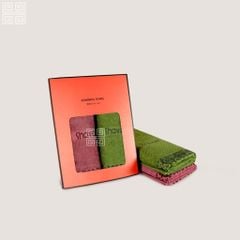KHĂN QUÀ TẶNG COTTON SH CRYSTAL  - Set 2 Khăn Mặt 40x80cm