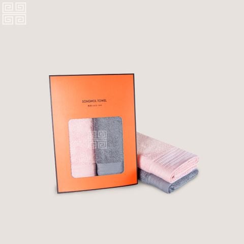 KHĂN QUÀ TẶNG COTTON ORGANIC TG ORGANIC - Set 2 Khăn Mặt 40x80cm