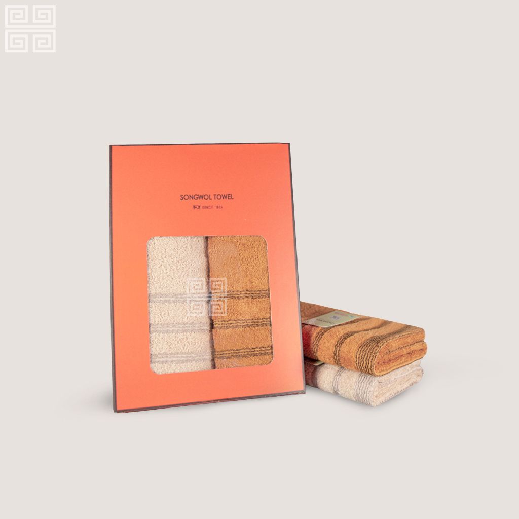KHĂN QUÀ TẶNG COTTON SH VOLUME - Set 2 Khăn Mặt 40x78cm
