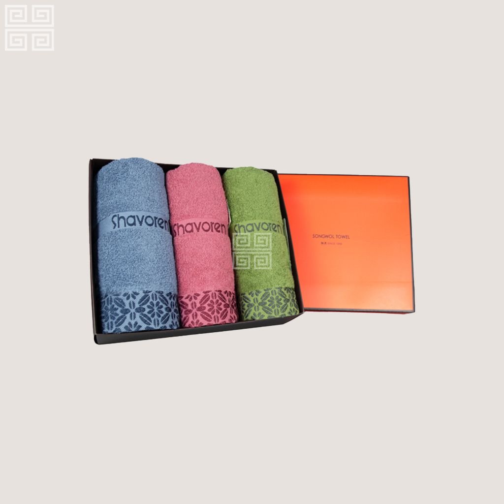 KHĂN QUÀ TẶNG COTTON SH CRYSTAL - Set 3 Khăn 40x80cm