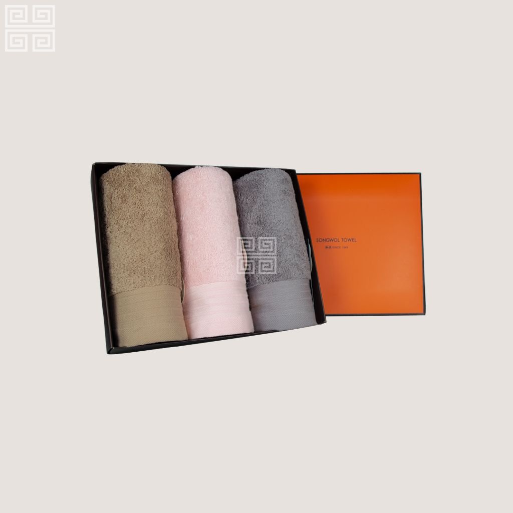 KHĂN QUÀ TẶNG COTTON ORGANIC TG ORGANIC - Set 3 Khăn 40x80cm