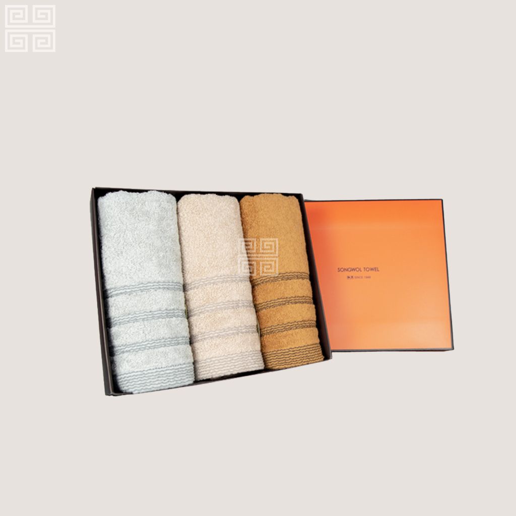 Khăn quà tặng hộp 3 khăn mặt VOLUME THẾ GIỚI KHĂN BÔNG