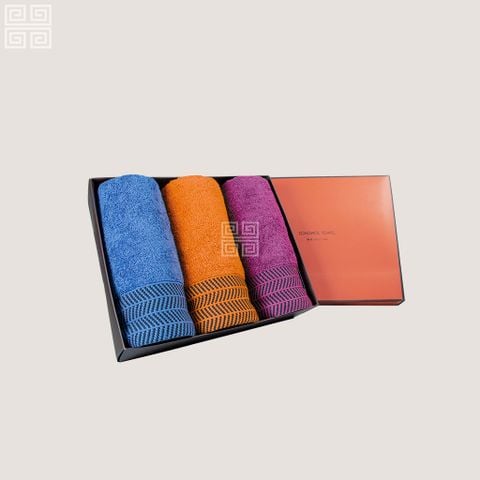 KHĂN QUÀ TẶNG COTTON TG ARROW - Set 3 Khăn Mặt 40x80cm