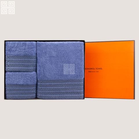 KHĂN QUÀ TẶNG 5P COTTON ARROW - HỘP: 1 KHĂN TẮM + 2 KHĂN MẶT