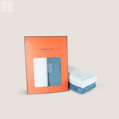 KHĂN QUÀ TẶNG COTTON ANTI COLOR MUJI  - Set 2 Khăn Mặt 40x80cm