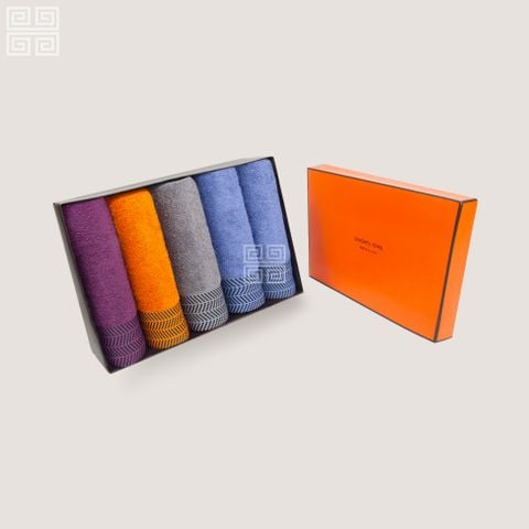KHĂN QUÀ TẶNG COTTON 5P ARROW - HỘP 5 KHĂN MẶT
