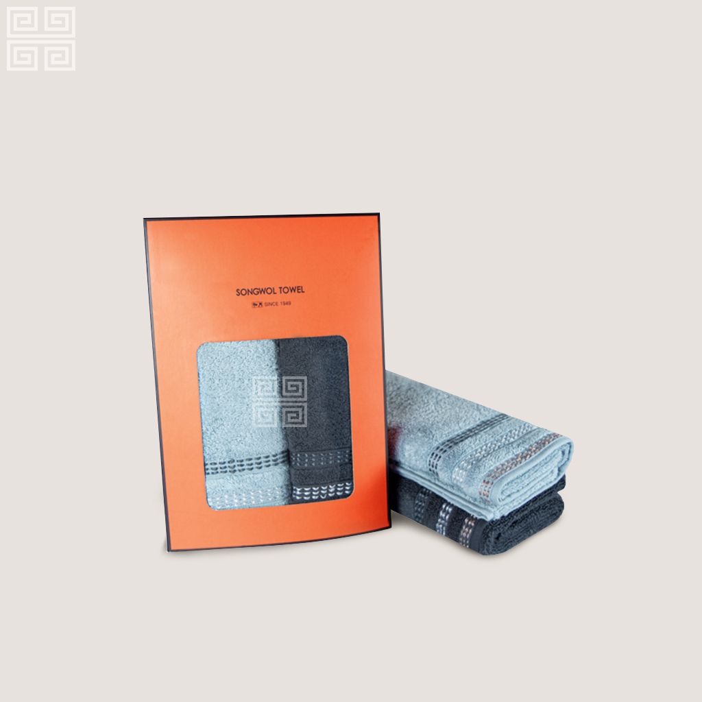 KHĂN QUÀ TẶNG COTTON TG MODERN STITCH - Set 2 Khăn Mặt 40x80cm