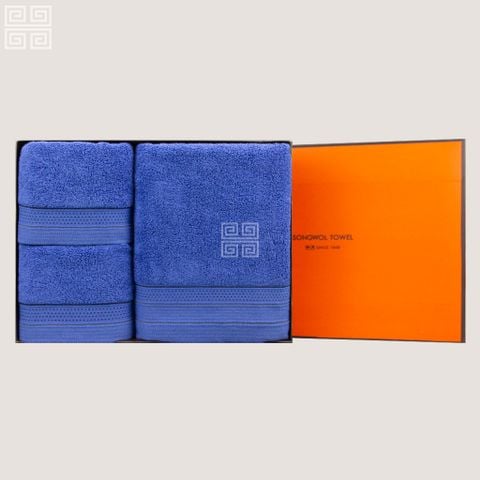 KHĂN QUÀ TẶNG 5P COTTON LINE NTW 8 - HỘP: 1 KHĂN TẮM + 2 KHĂN MẶT