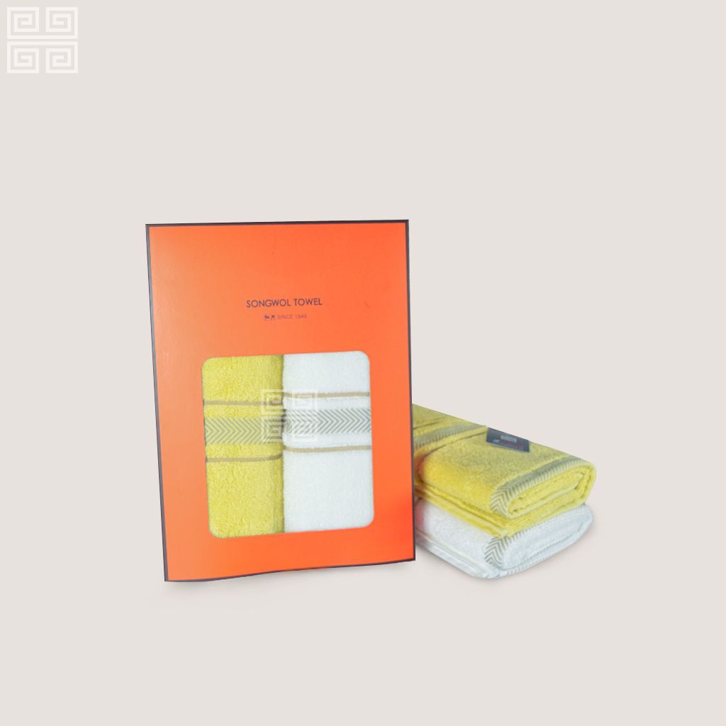 KHĂN QUÀ TẶNG COTTON TG SENTI  - Set 2 Khăn Mặt 40x80cm